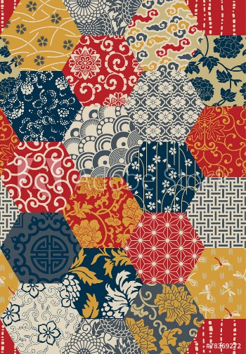 Picture of Oriental style seamless vector pattern
